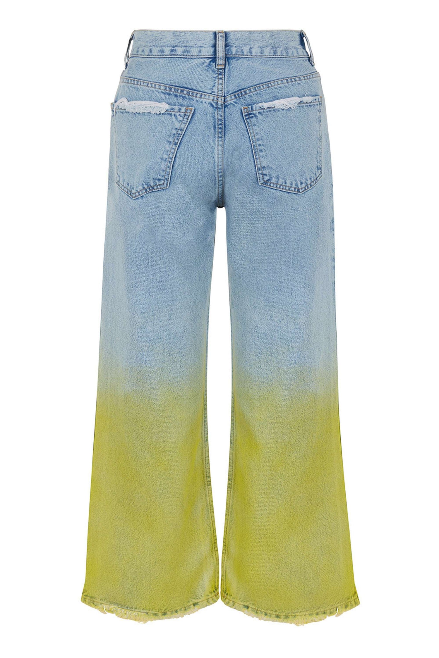 Faded Wide-Leg Jeans (Final Sale)