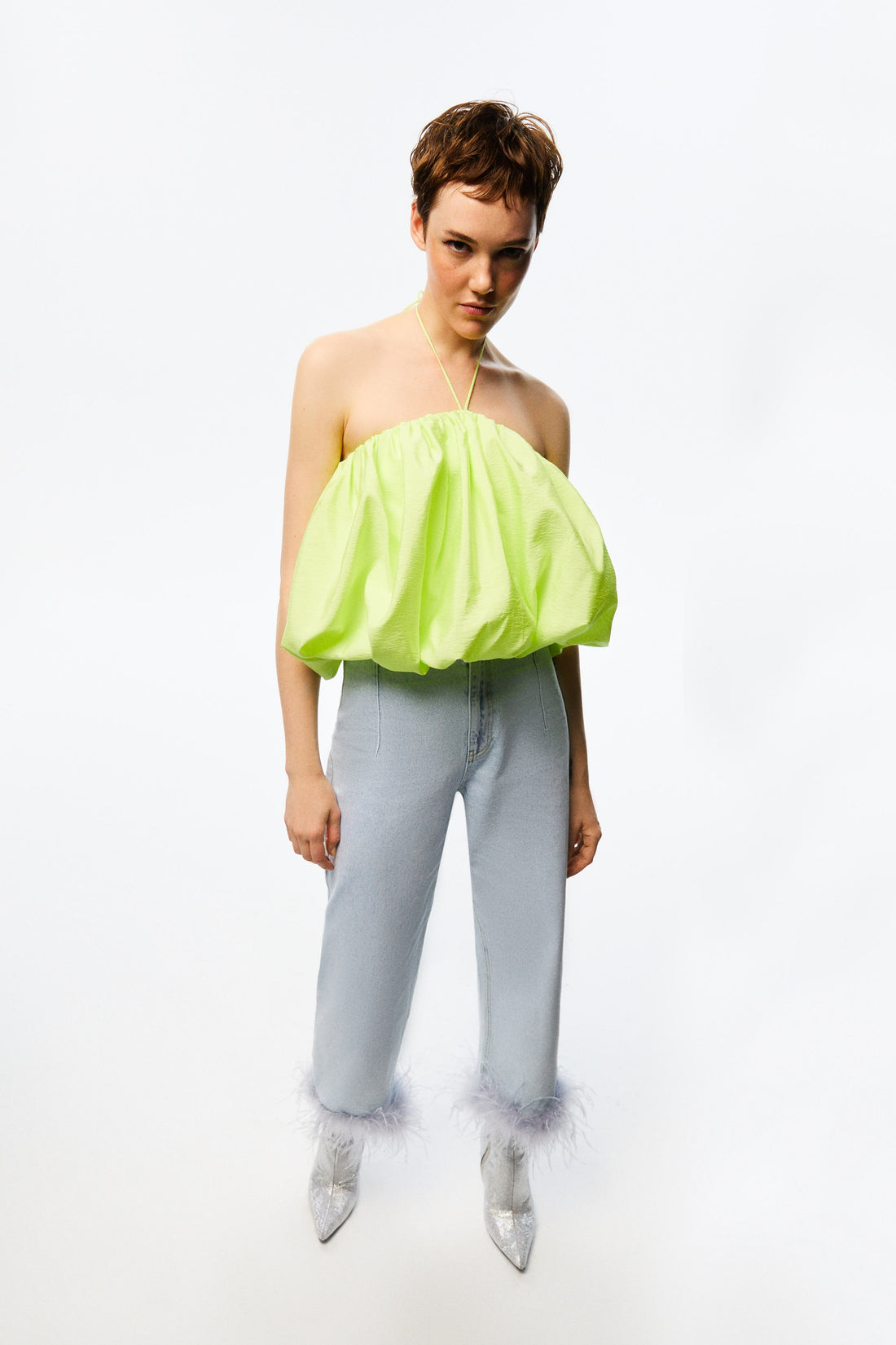 Feather Boa Jeans (Final Sale)
