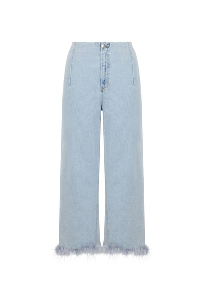 Feather Boa Jeans (Final Sale)