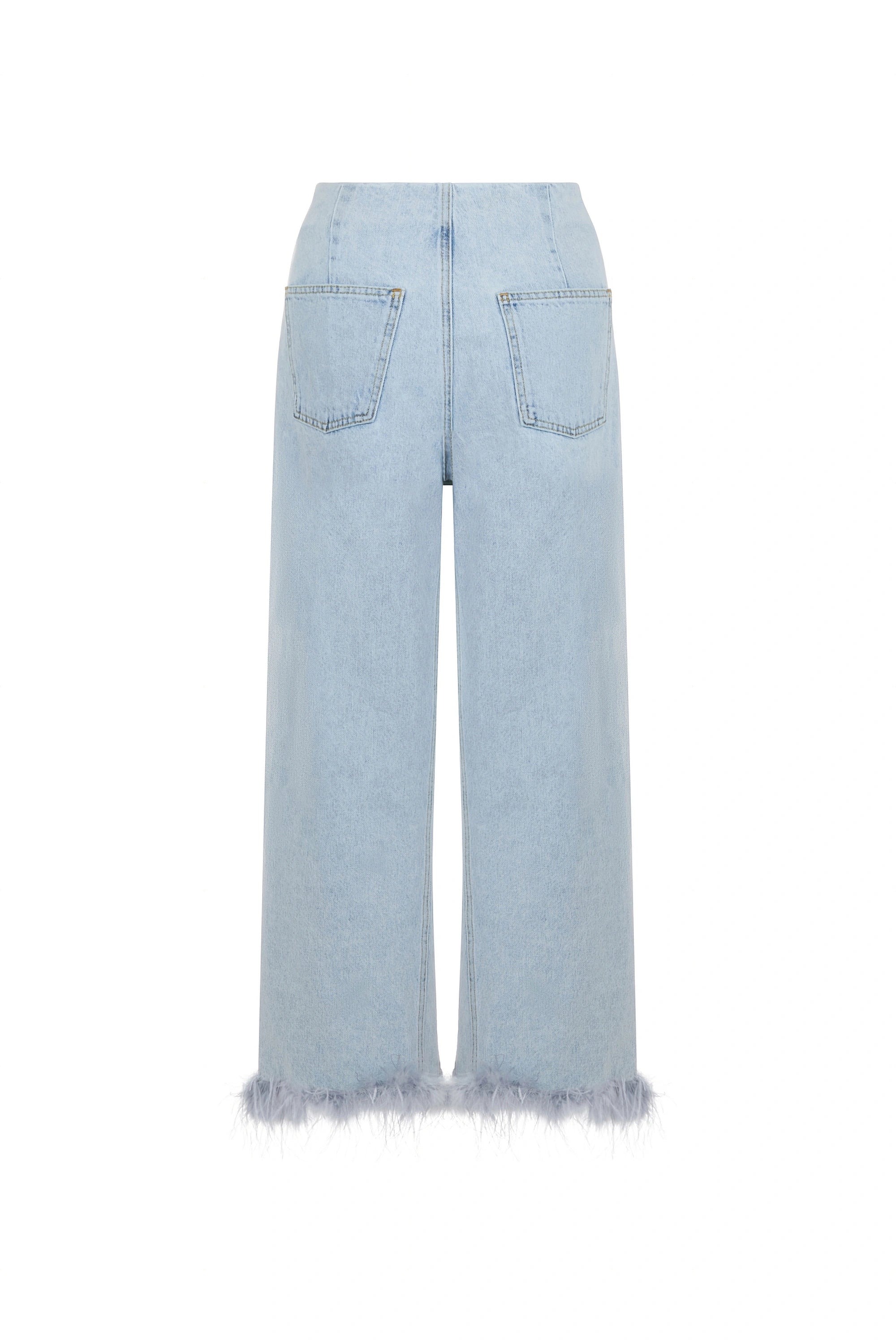 Feather Boa Jeans (Final Sale)