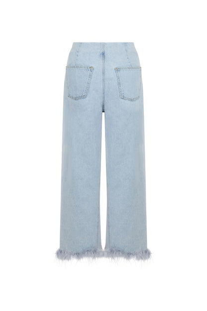 Feather Boa Jeans (Final Sale)