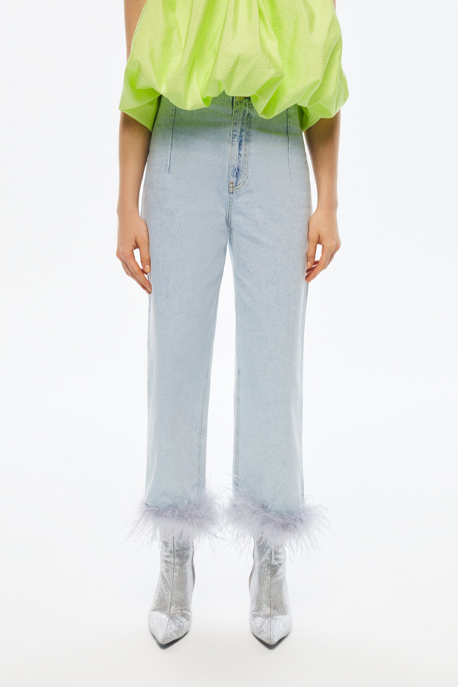 Feather Boa Jeans (Final Sale)