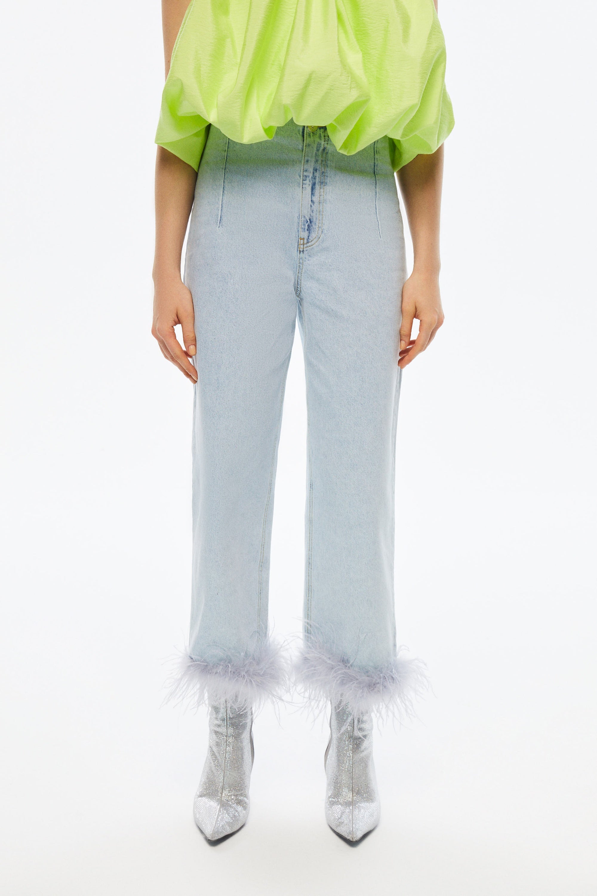 Feather Boa Jeans (Final Sale)