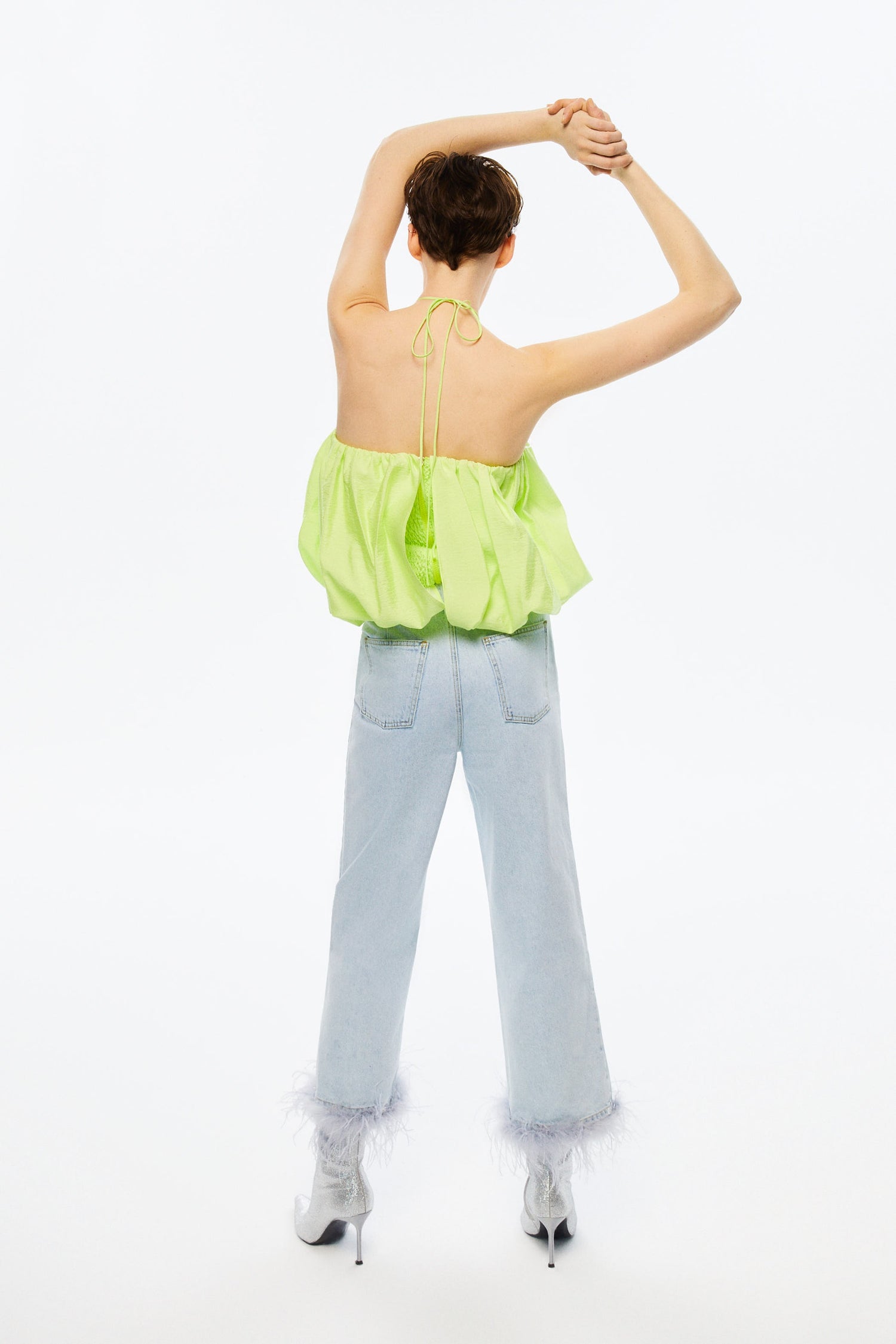 Feather Boa Jeans (Final Sale)