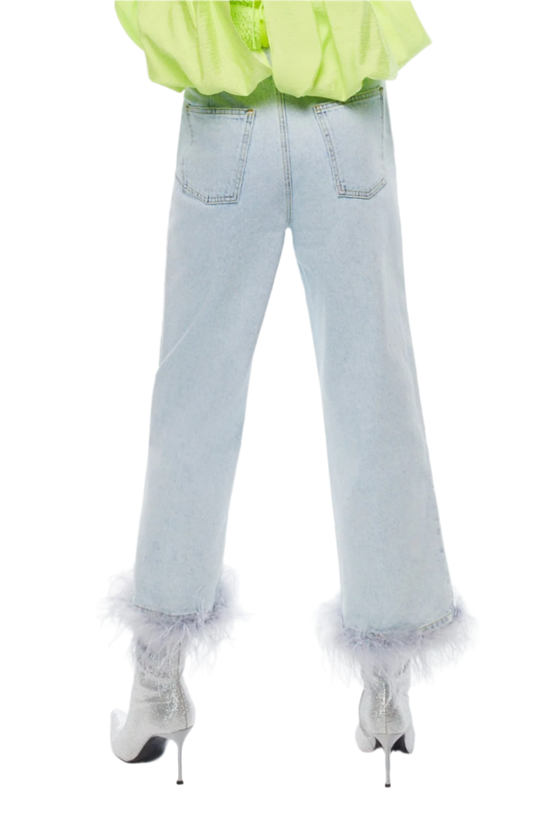 Feather Boa Jeans (Final Sale)