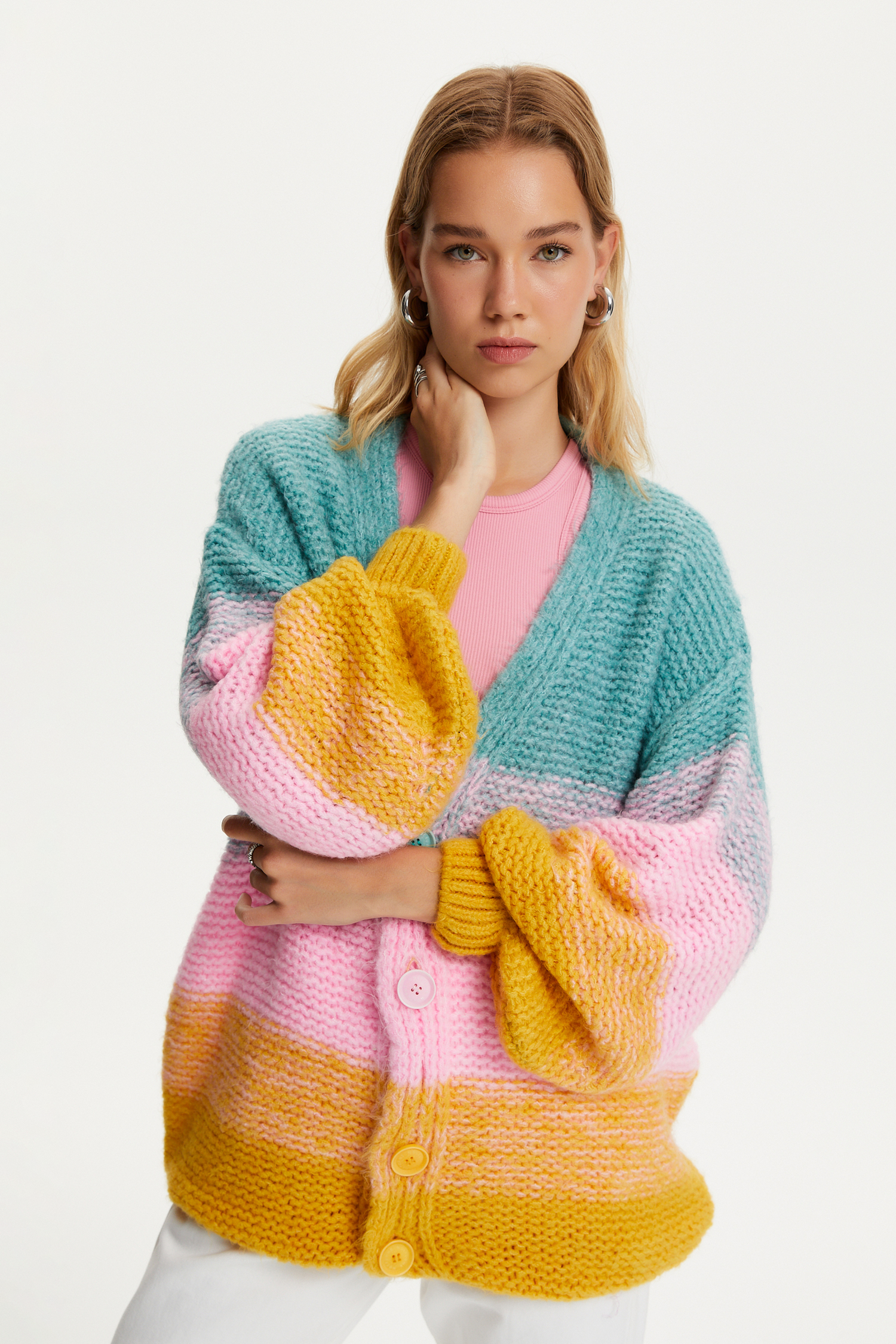 Gradient Knitted Cardigan (Final Sale)