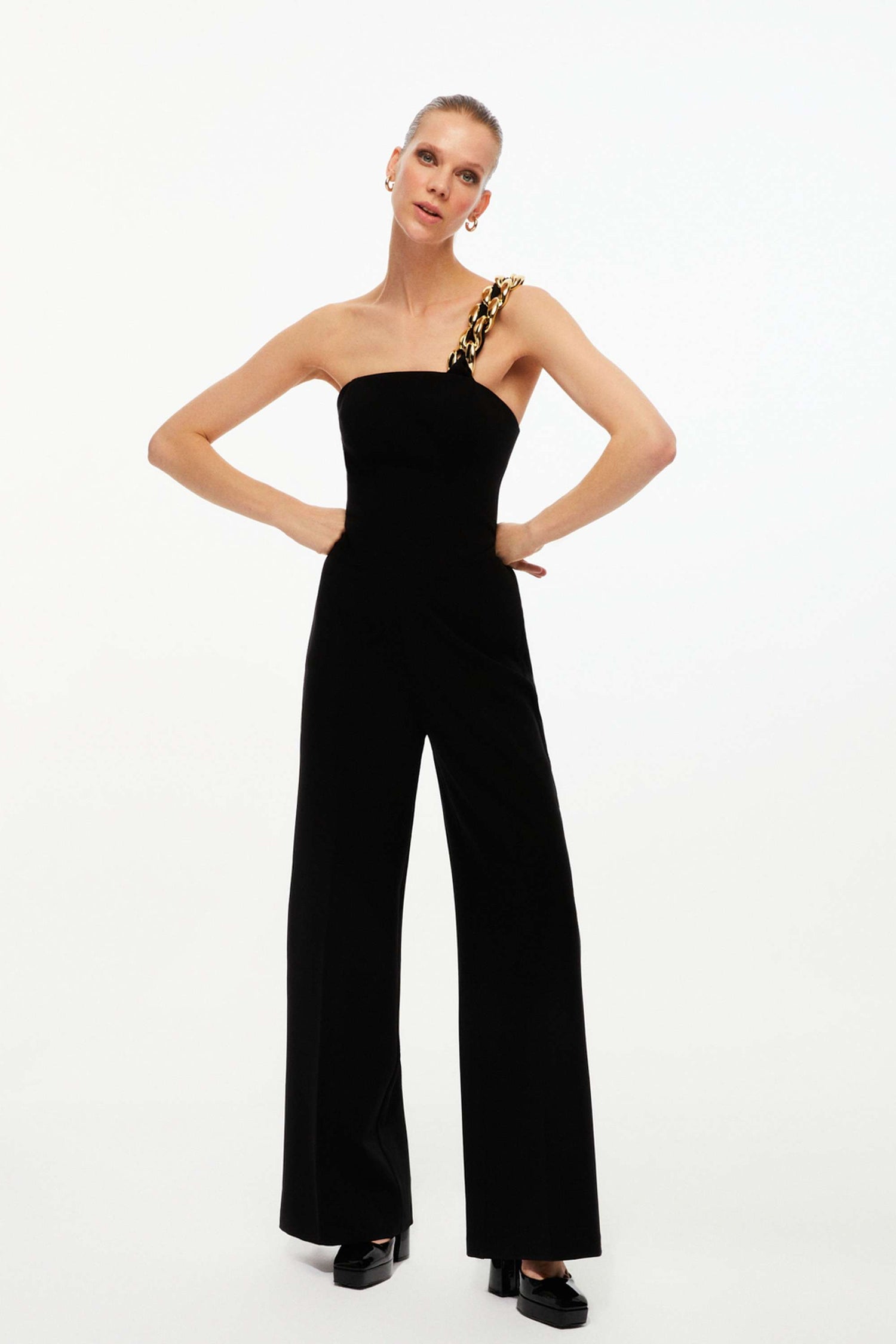 Wide-Leg Chained Jumpsuit (Final Sale)