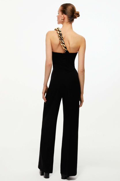 Wide-Leg Chained Jumpsuit (Final Sale)