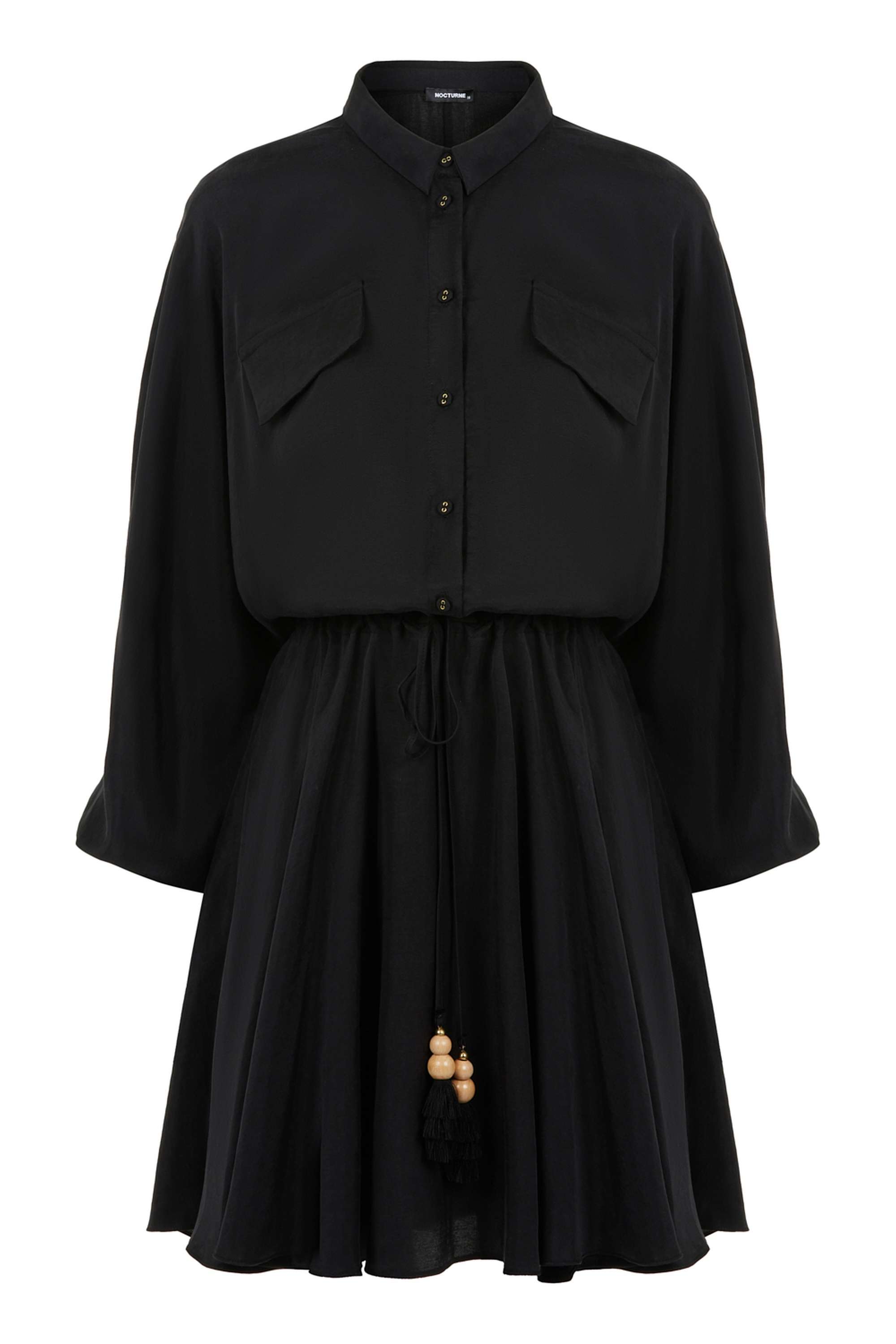 Tasseled Shirt Dress