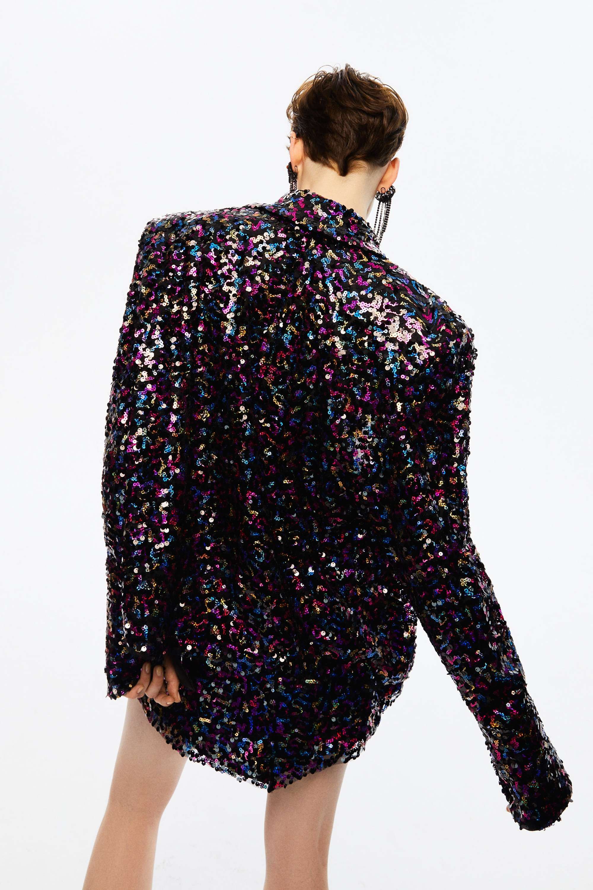 Multicolor Sequined Shirt