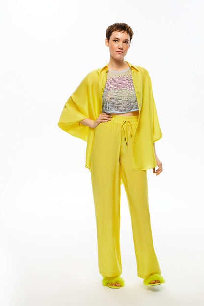 High-Waisted Wide-Leg Pants (Final Sale)