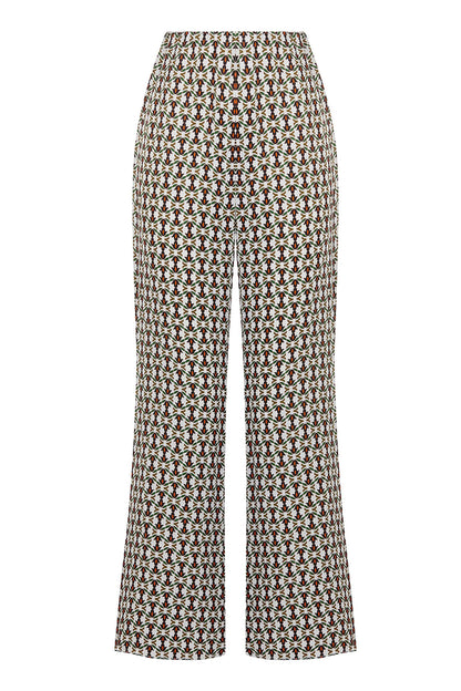 Printed Wide-Leg Pants (Final Sale)