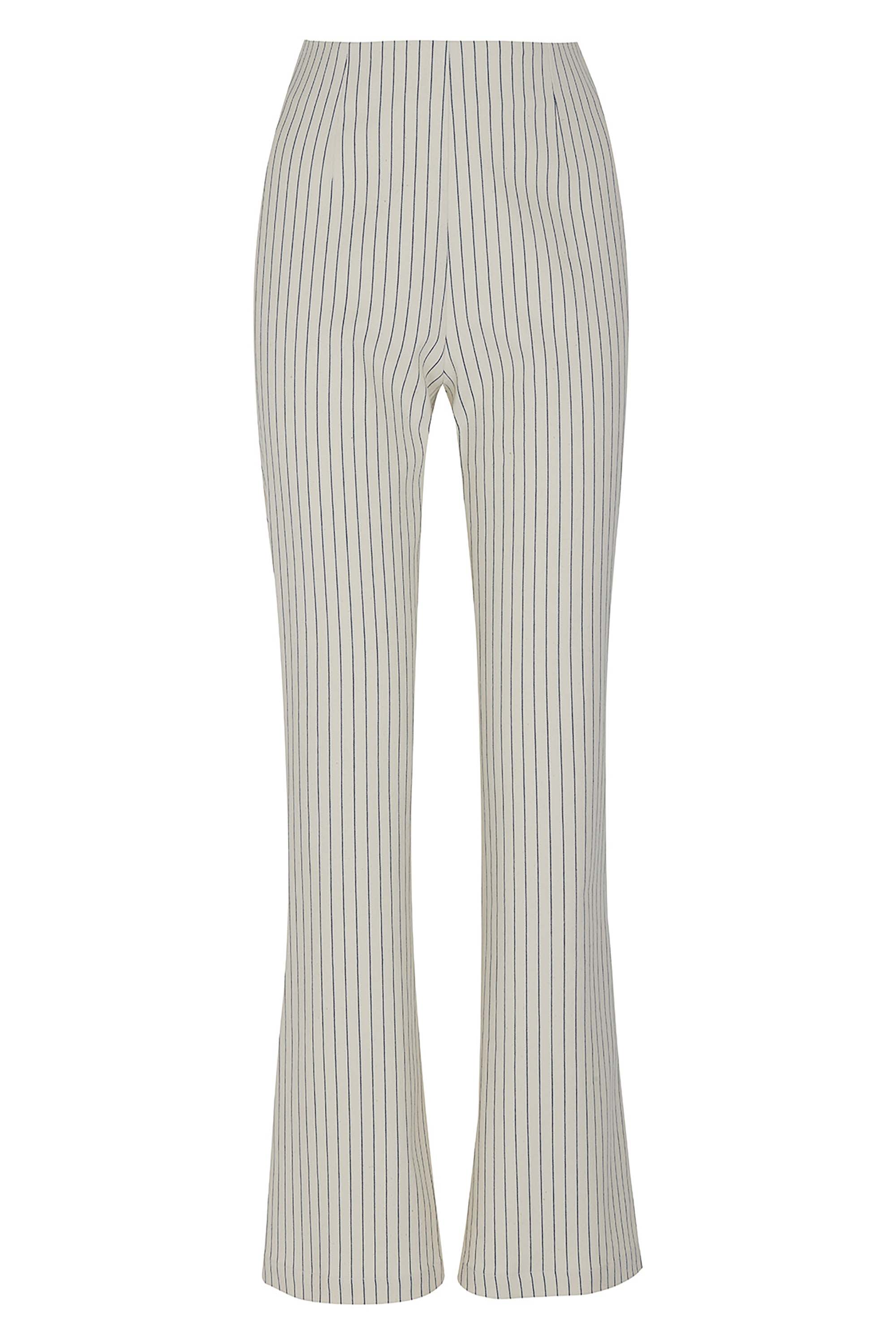 Striped Wide-Leg Pants