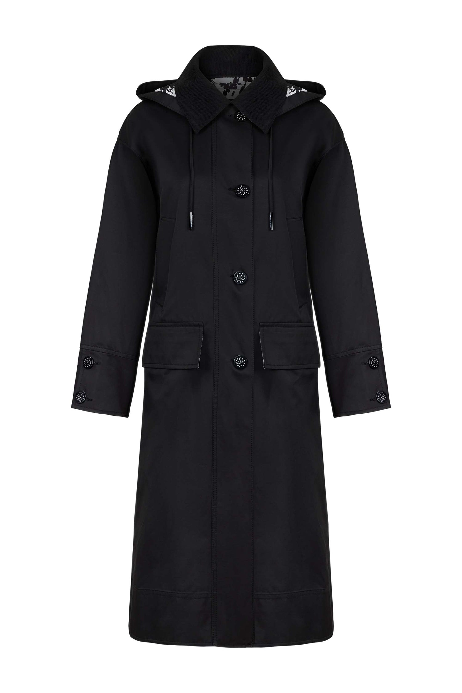 Oversize Hooded Trench Coat