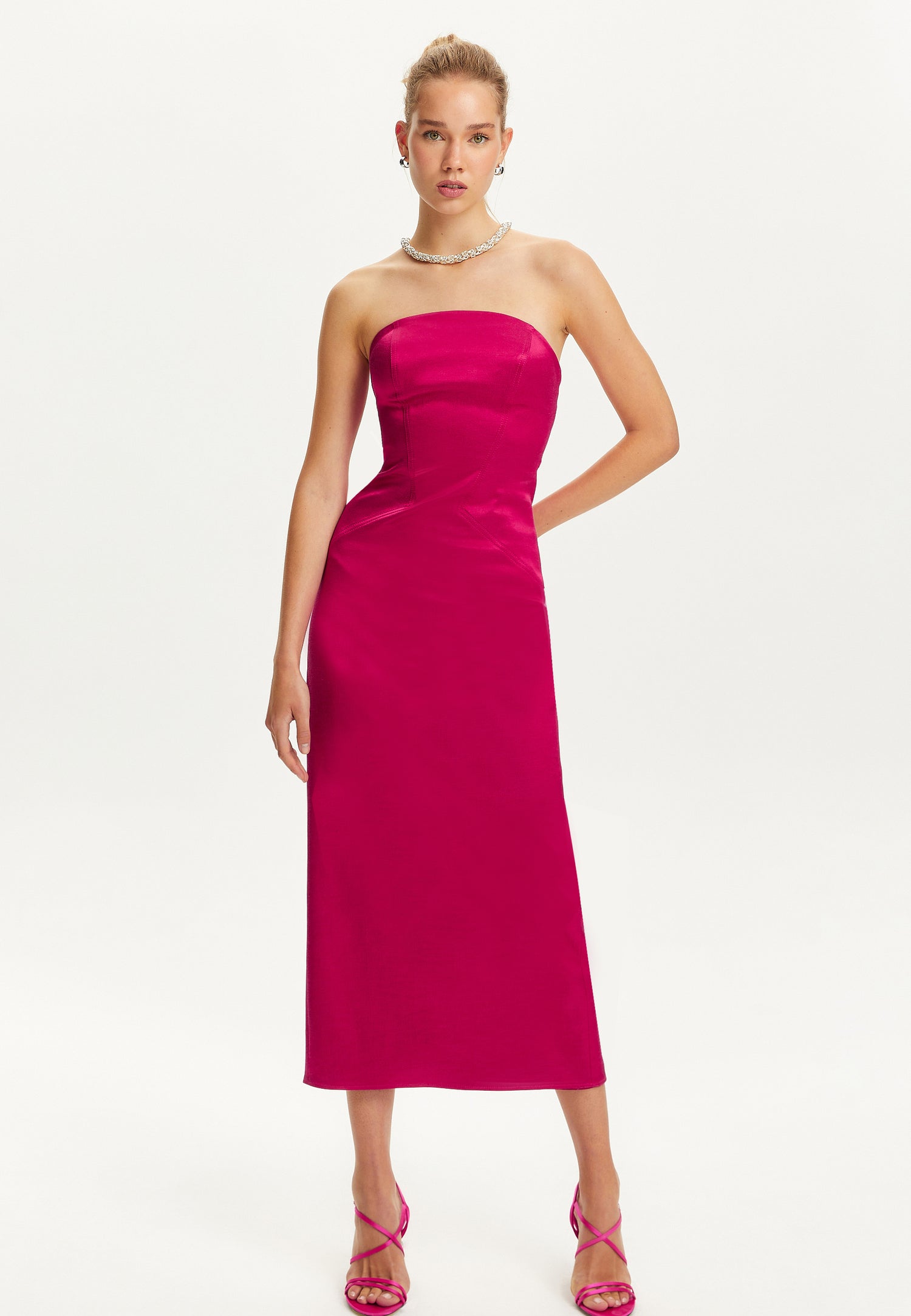 Strapless Midi Dress (Final Sale)