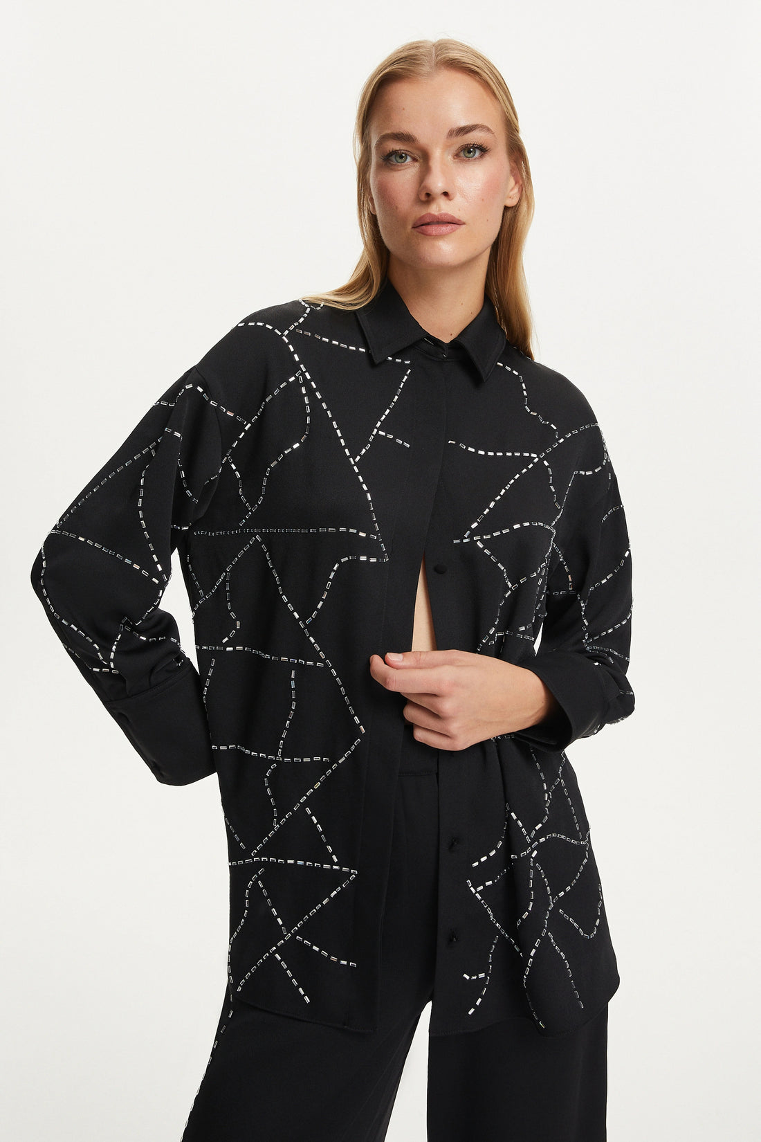 Baguette Stone Oversize Shirt (Final Sale)