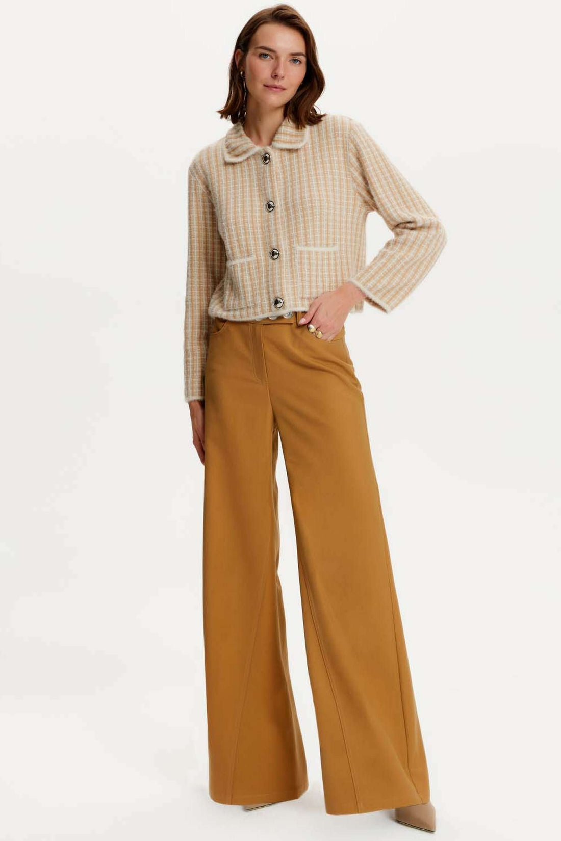 Flare Gabardine Pants