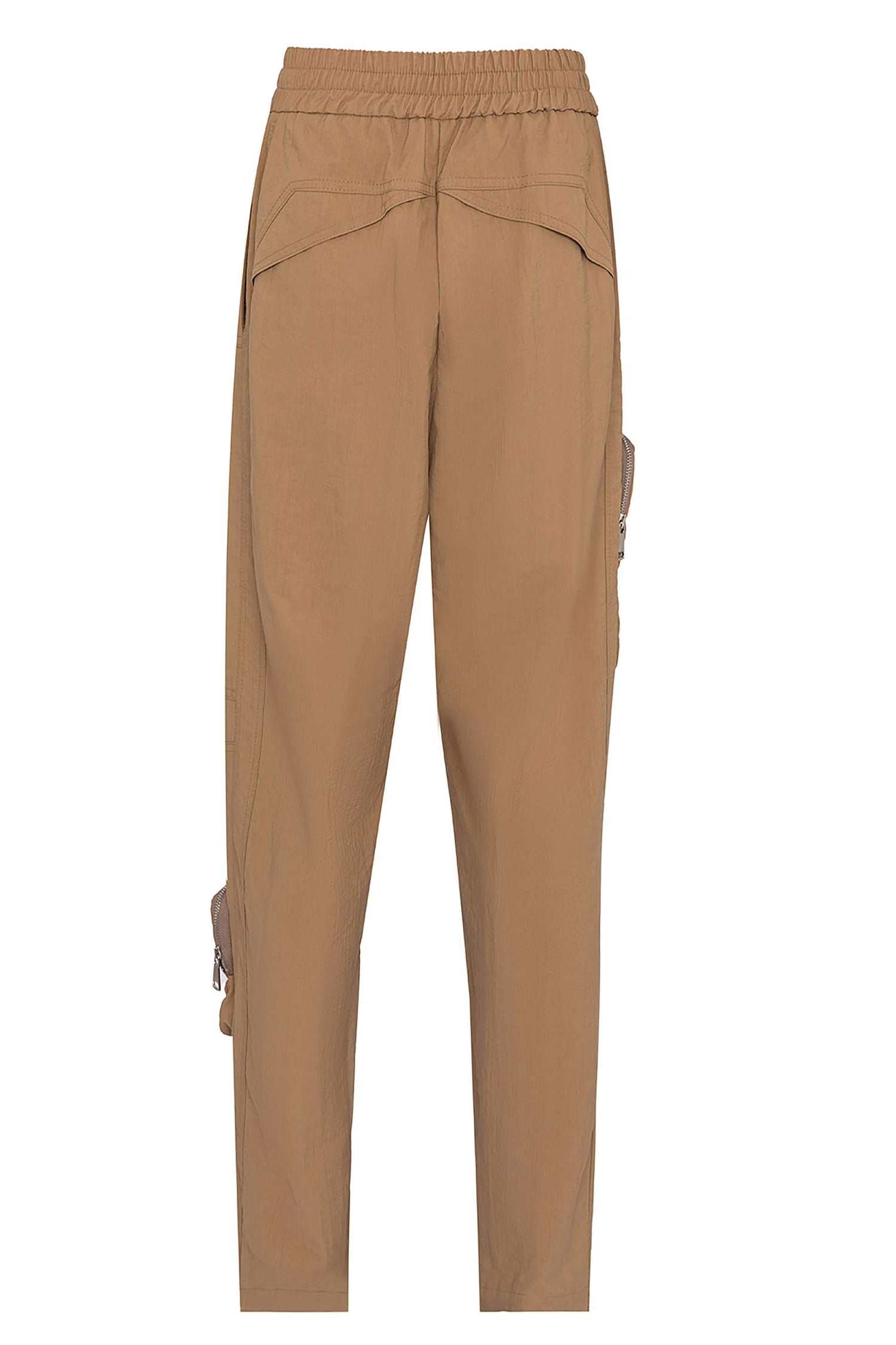 High Waist Boyfriend Pants With Cargo Pockets