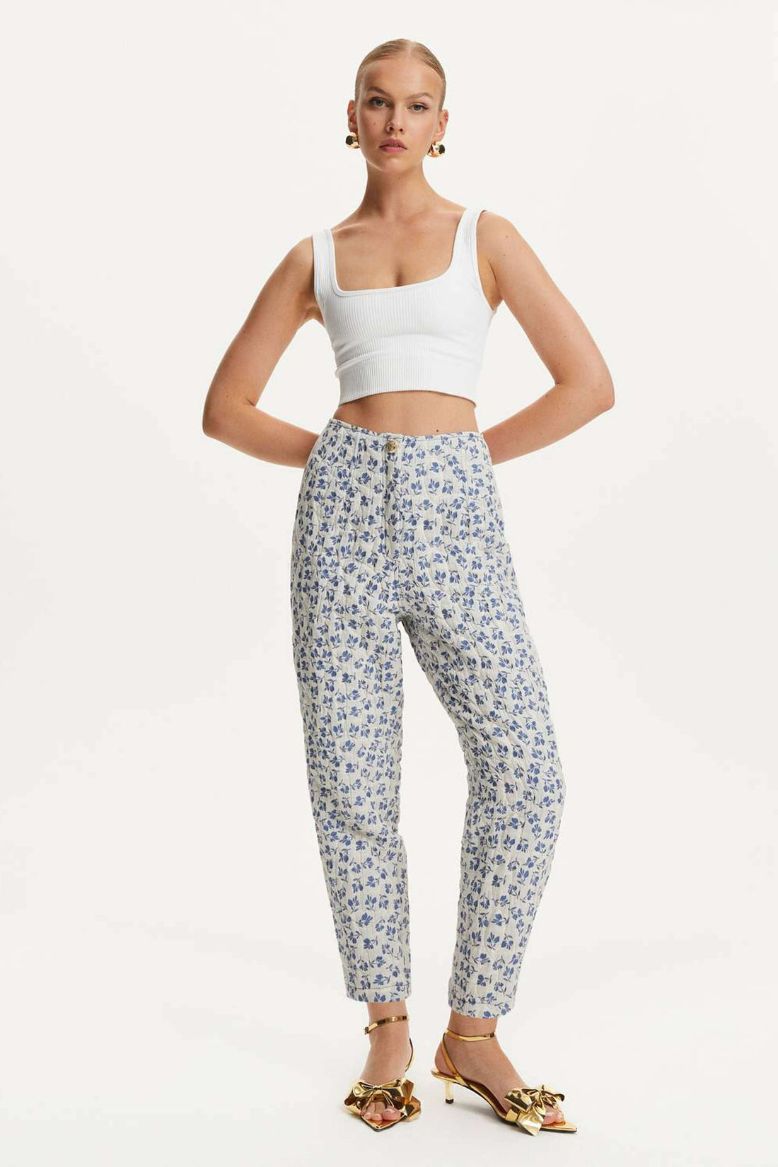 Floral Quilted Pants (Final Sale)