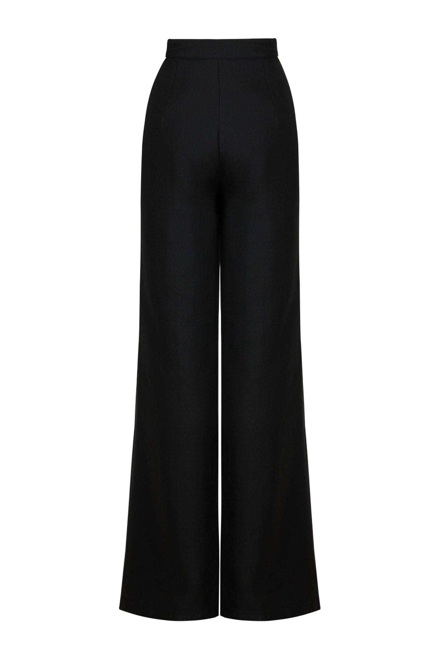 High Waisted Pintuck Stitched Pants (Final Sale)