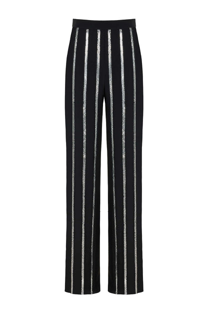 Metallic Striped Pants (Final Sale)