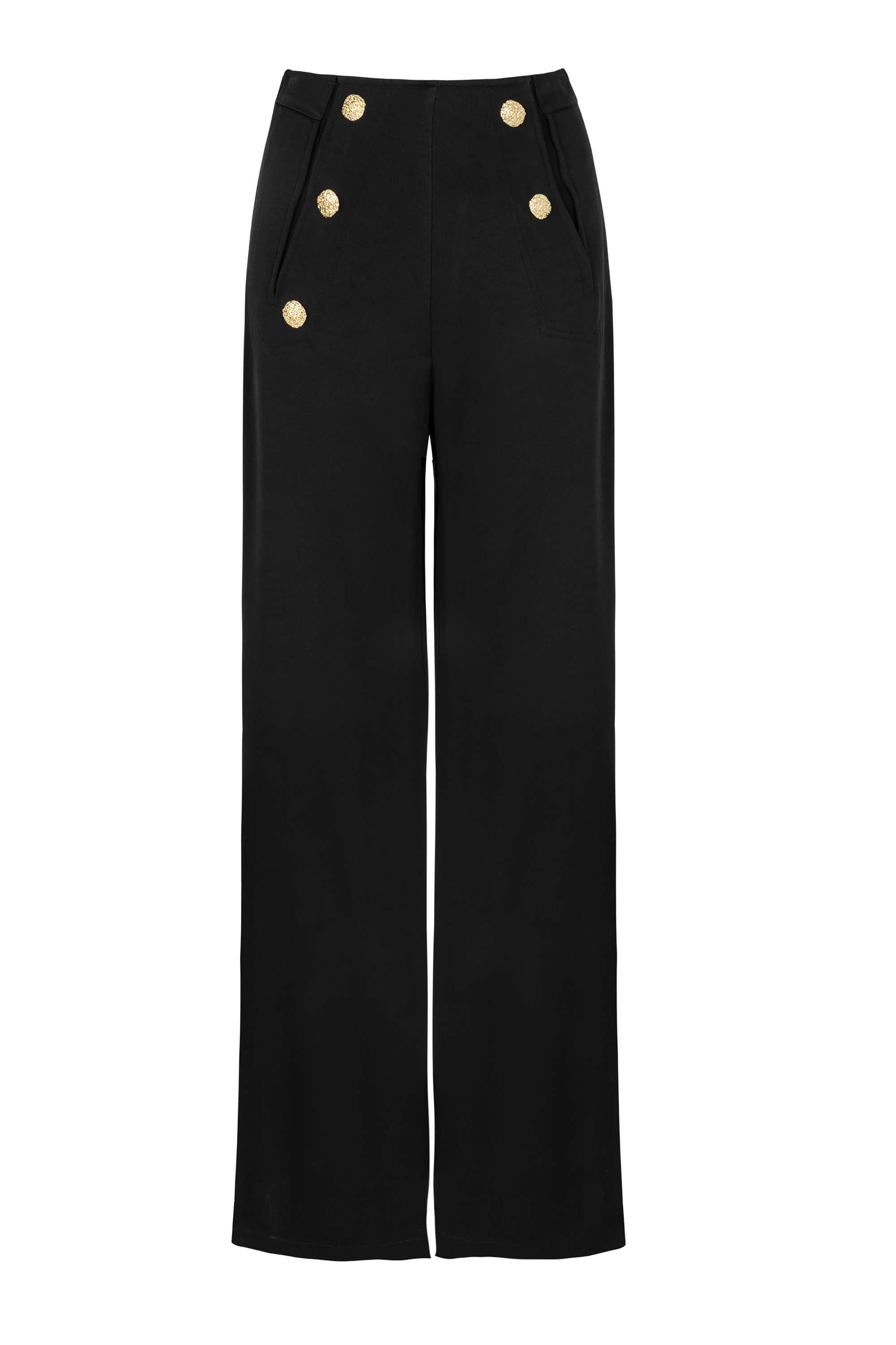 Multi-Button Long Pants (Final Sale)