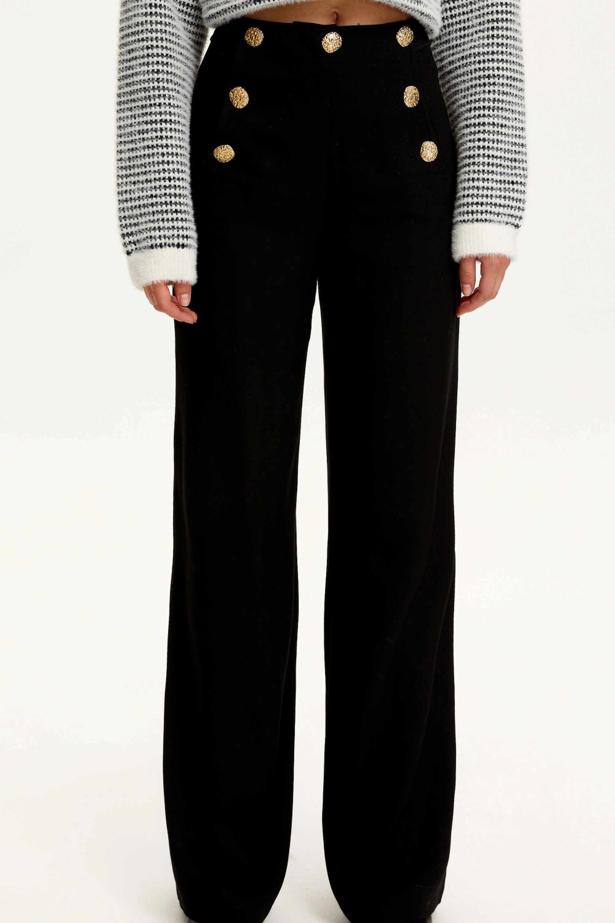 Multi-Button Long Pants (Final Sale)