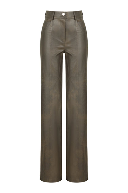 Leather Trim Pants (Final Sale)