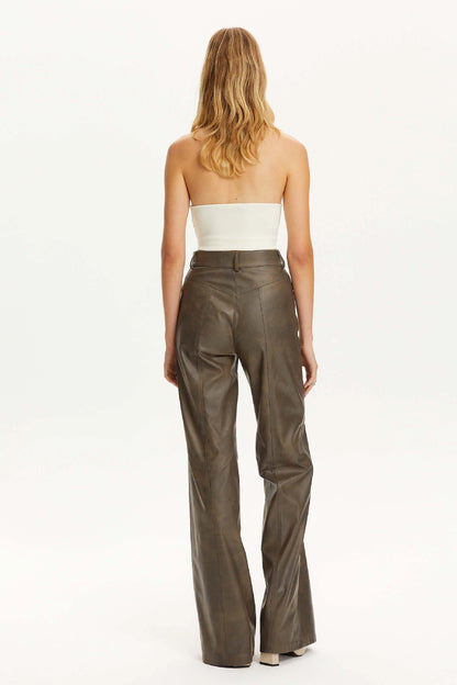 Leather Trim Pants (Final Sale)