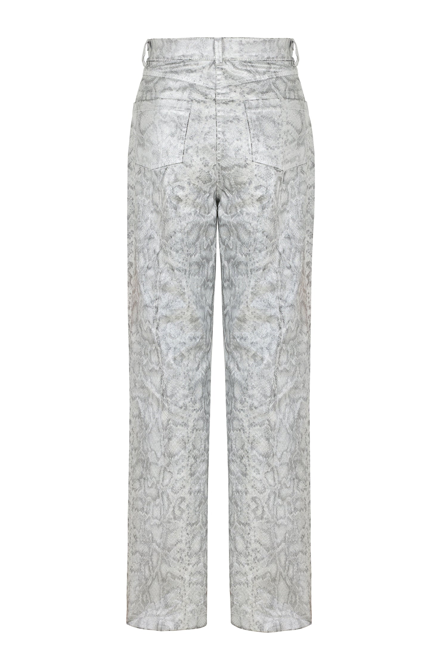 Silver Snake Print Pants (Final Sale)