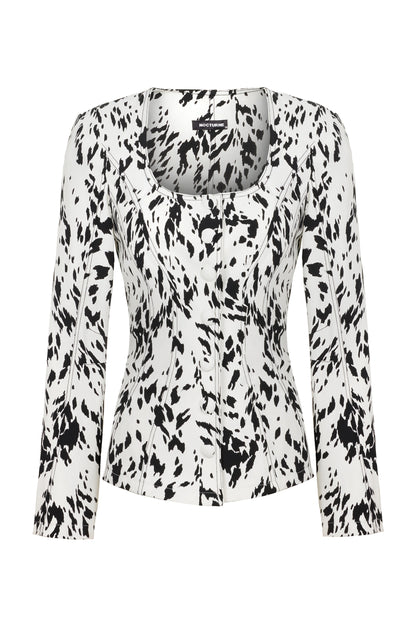 Printed Long Sleeve Jacket (Final Sale)