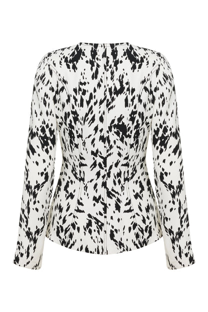 Printed Long Sleeve Jacket (Final Sale)