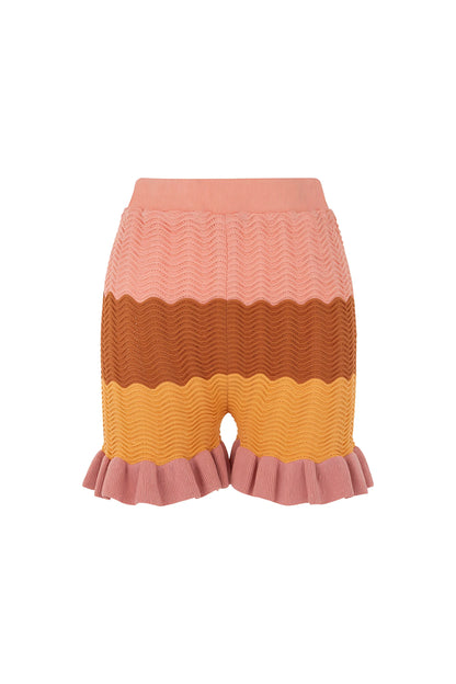 High-Rise Flounce Shorts