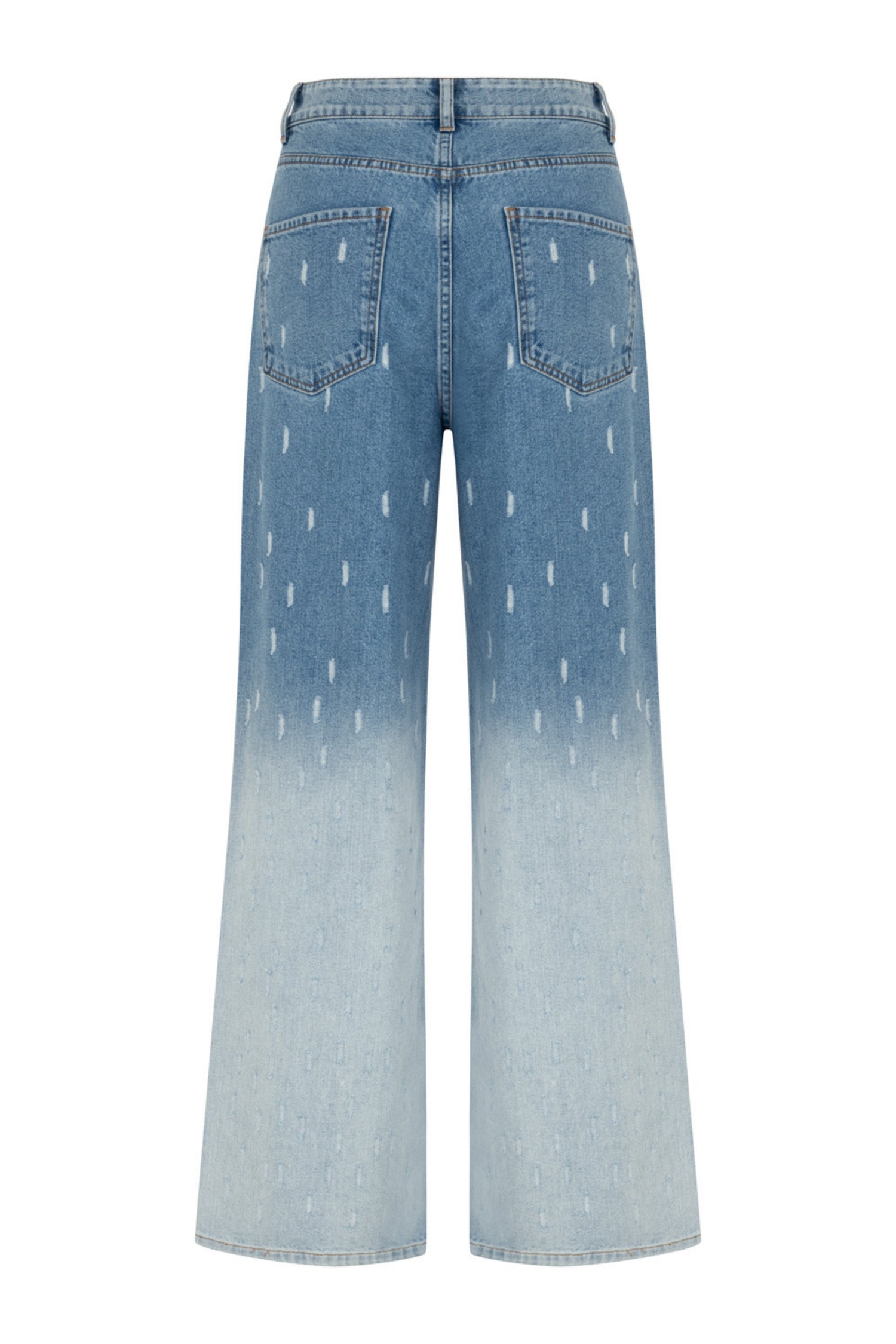 Gradient Wide Leg Jean Pants