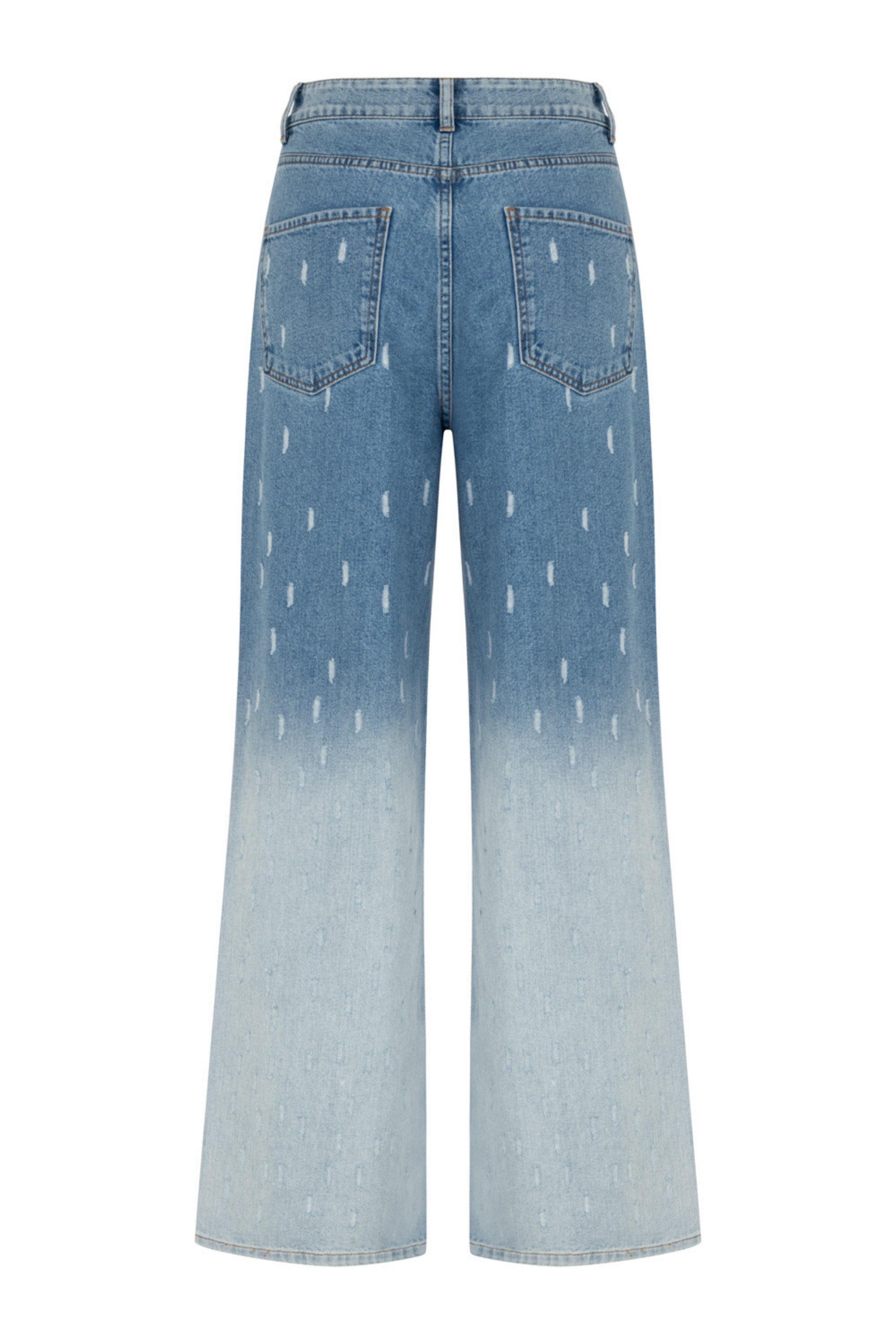 Gradient Wide Leg Jean Pants