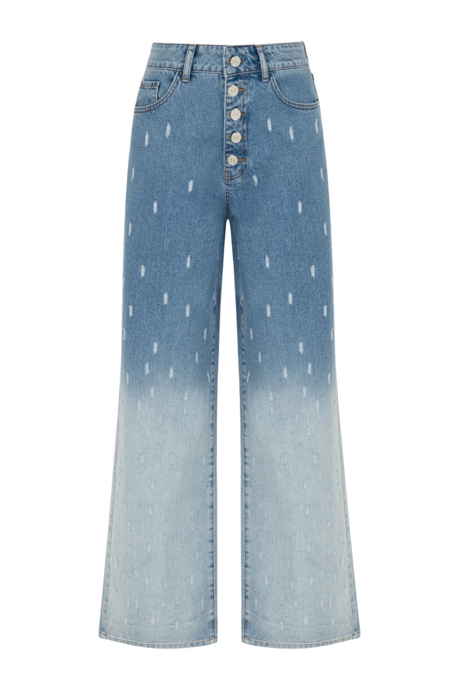 Gradient Wide Leg Jean Pants