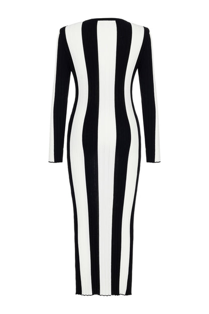 Striped Long Dress