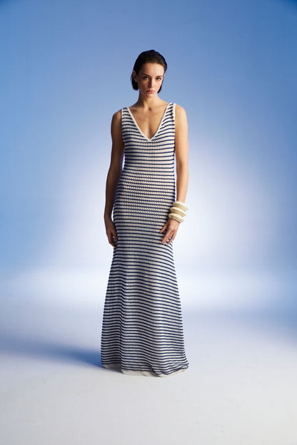 Striped Long Dress