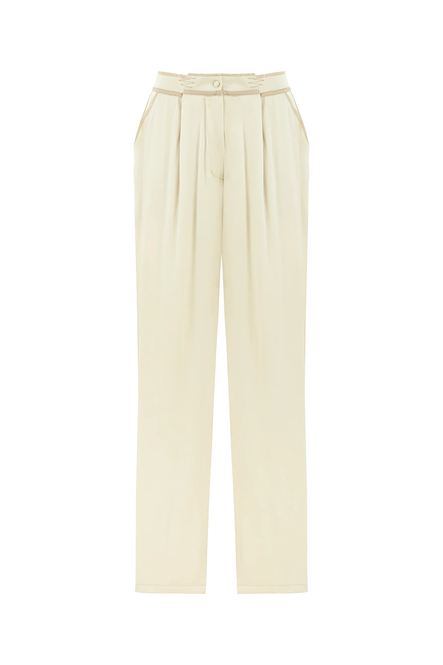 Pleated Palazzo Pants