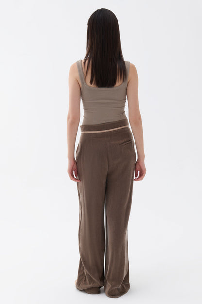 Pleated Palazzo Pants