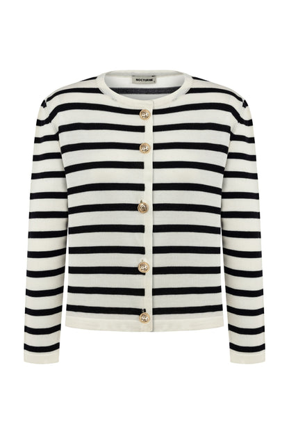 Striped Knitwear Cardigan