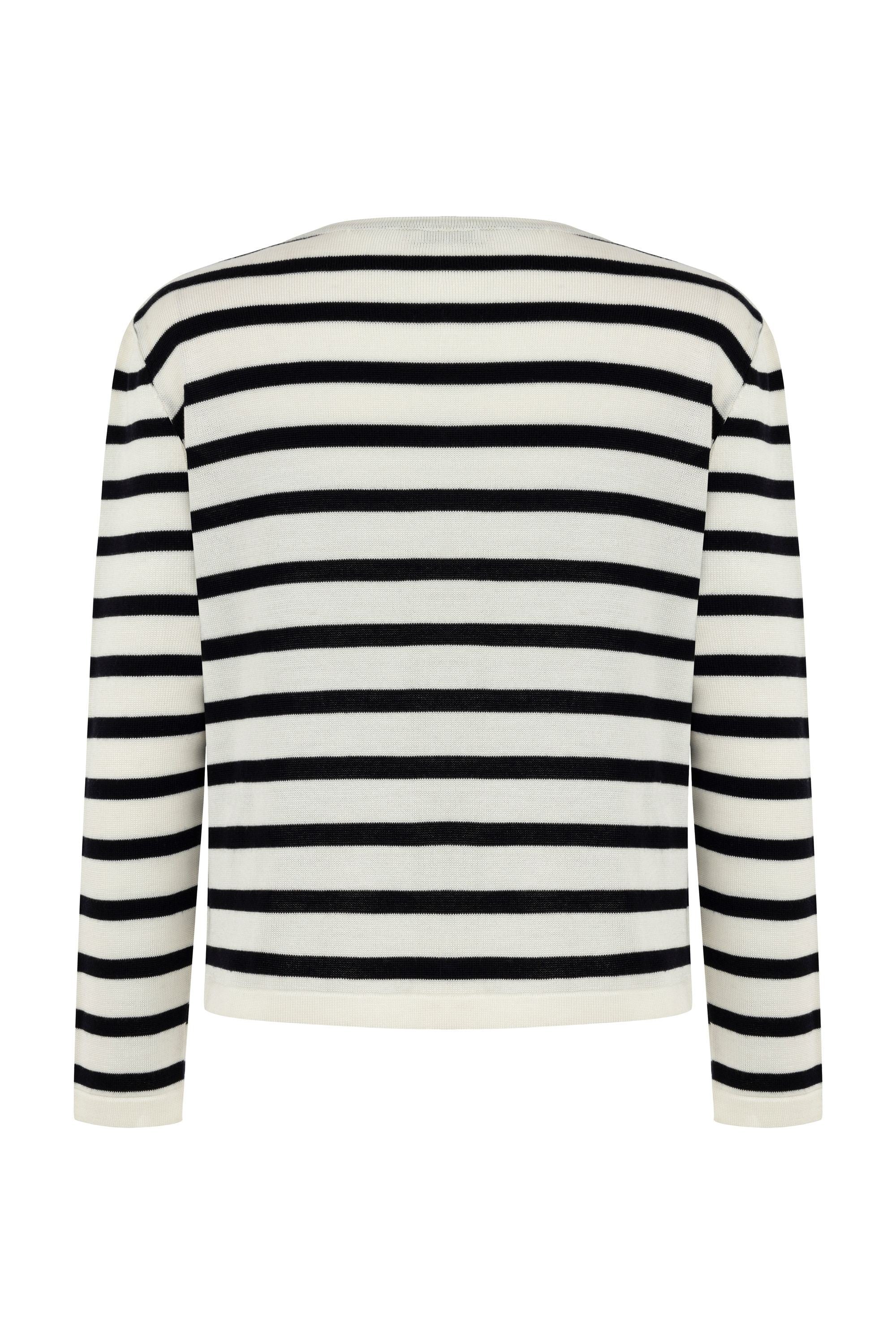 Striped Knitwear Cardigan