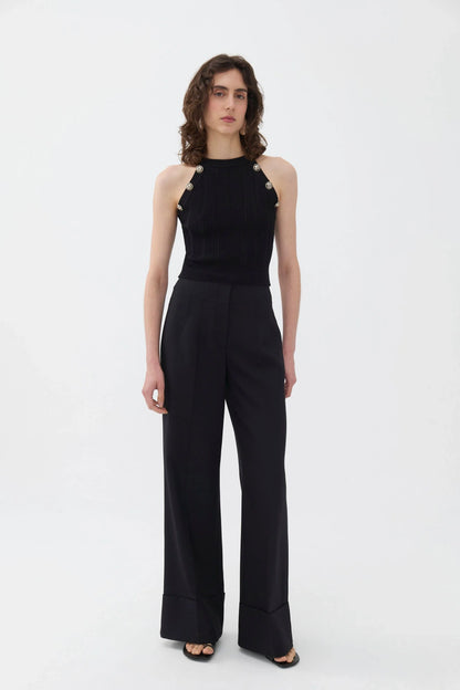 Halter Neck Knit Top (Final Sale)