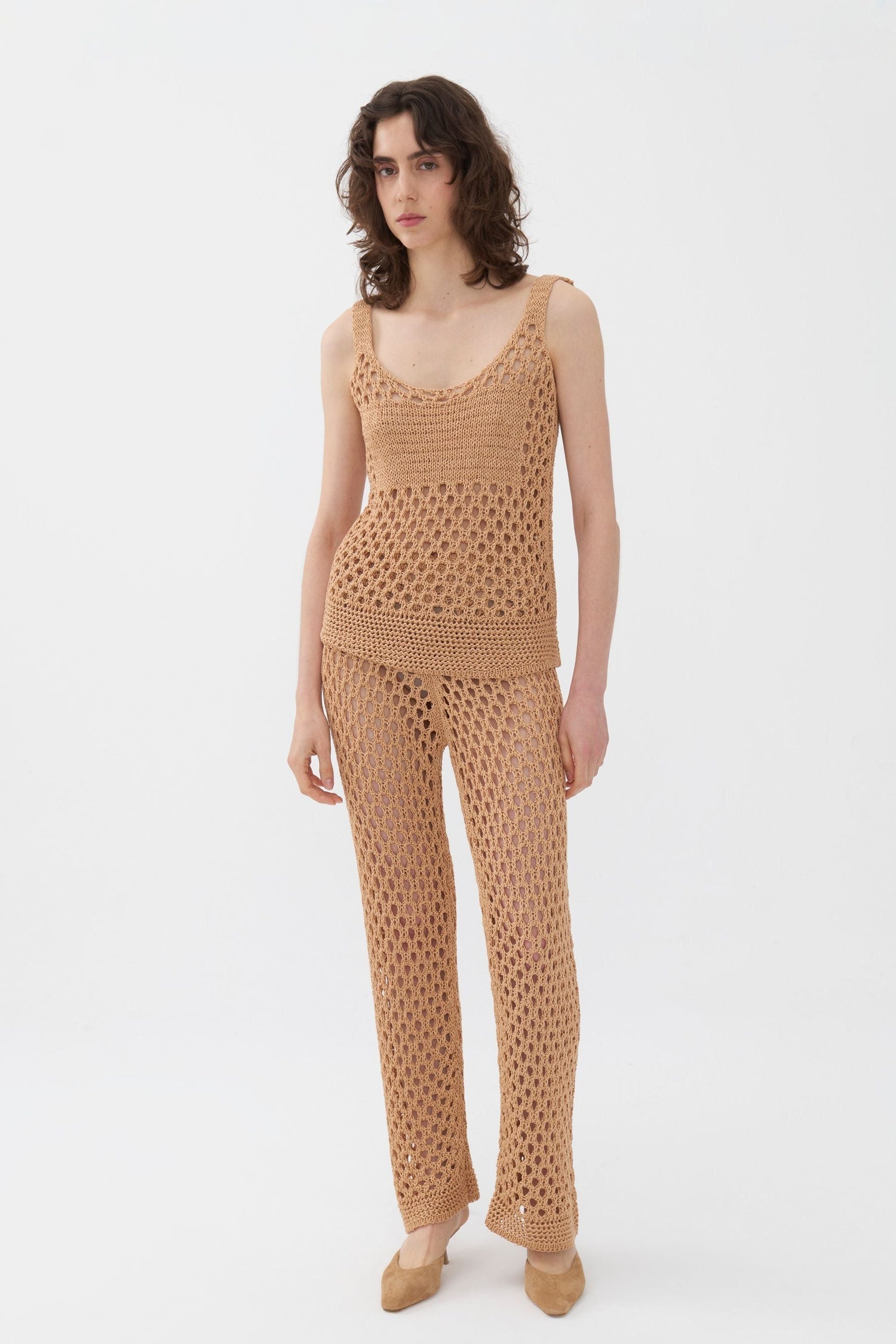 Mesh Knit Pants