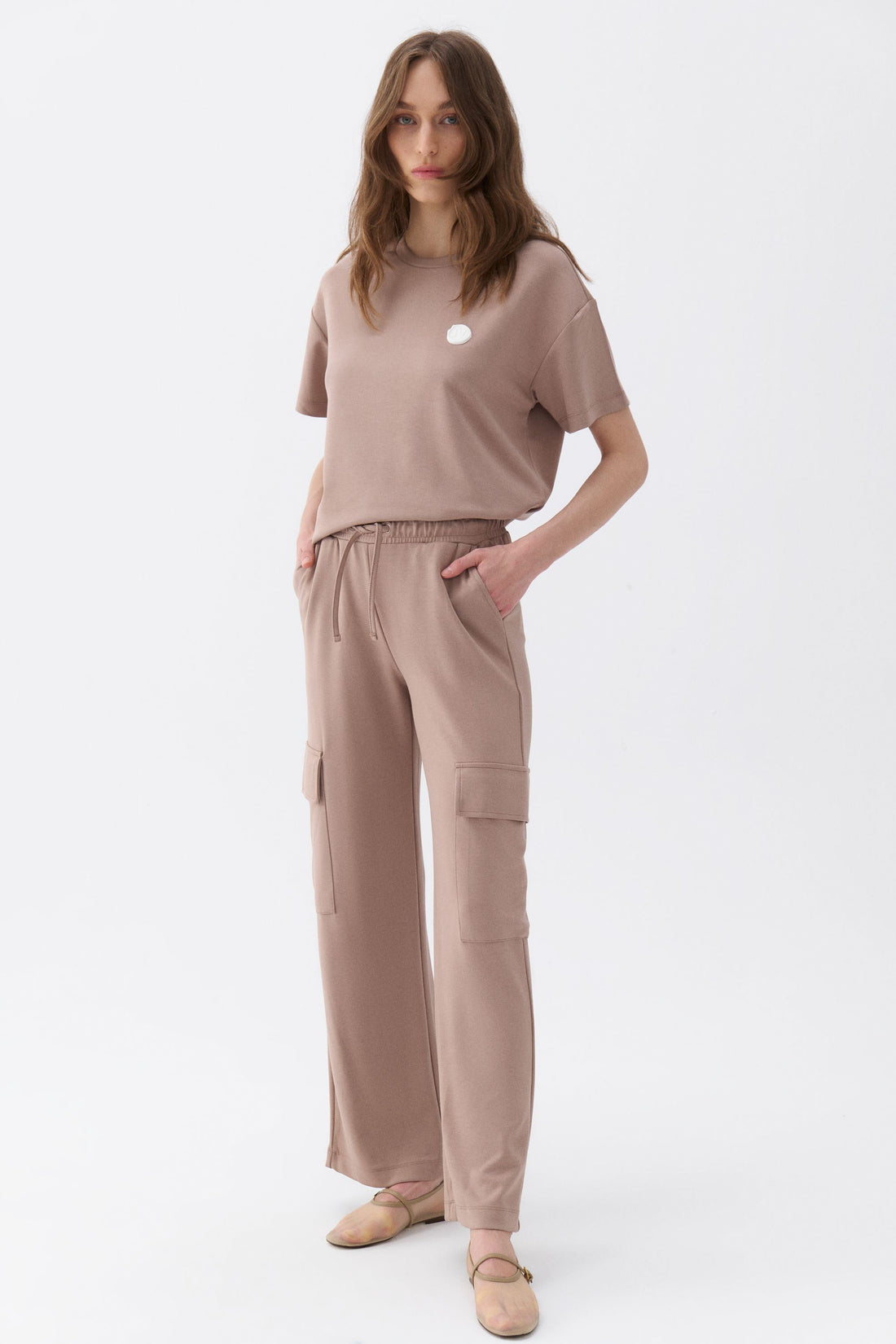 Elastic Waist Cargo Pants (Final Sale)