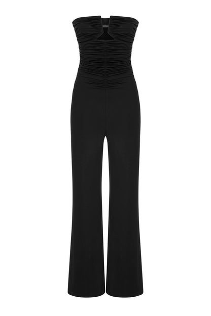 Strapless Draped Jumpsuit