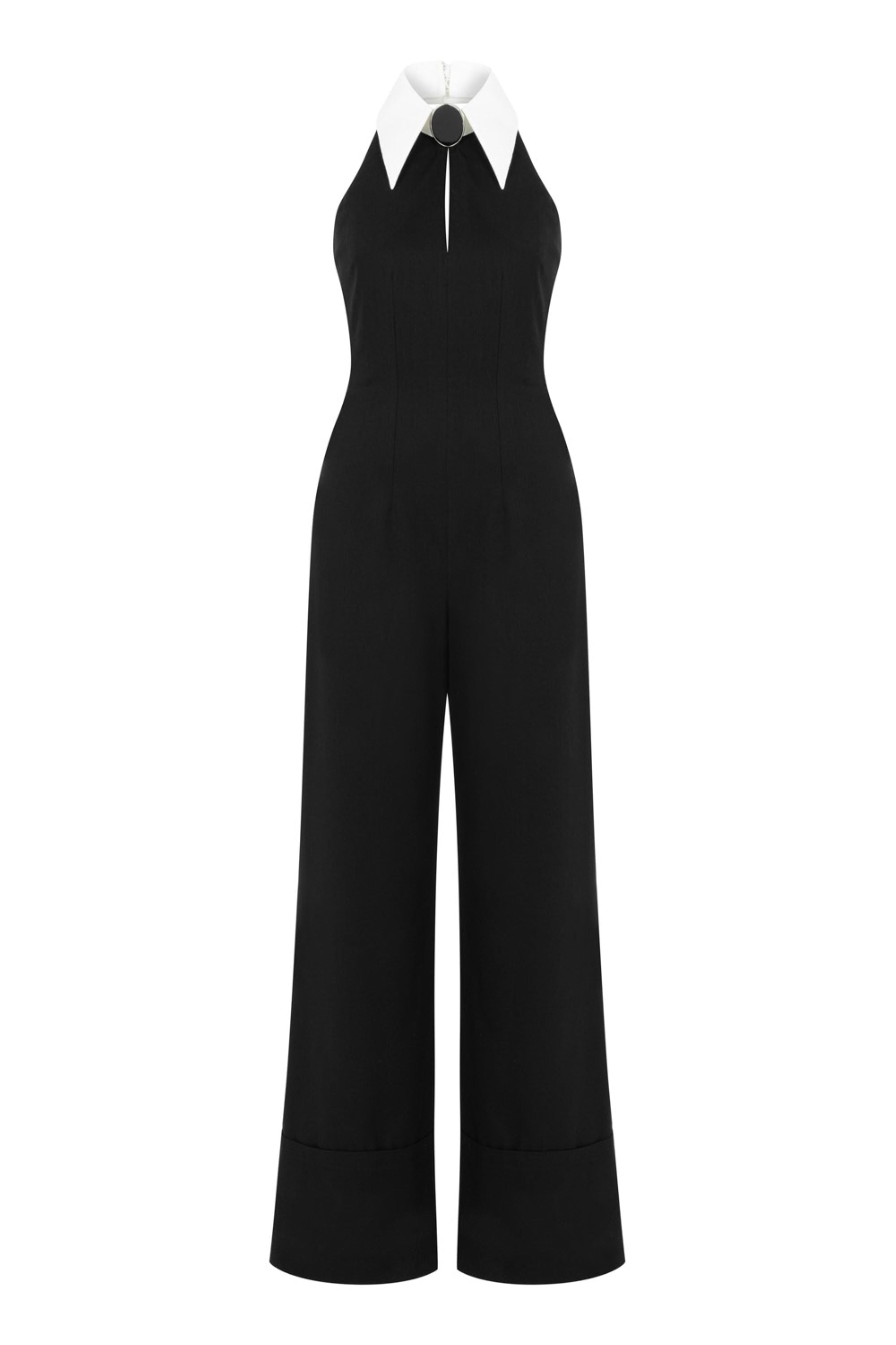 Halter Neck Wide Leg Jumpsuit