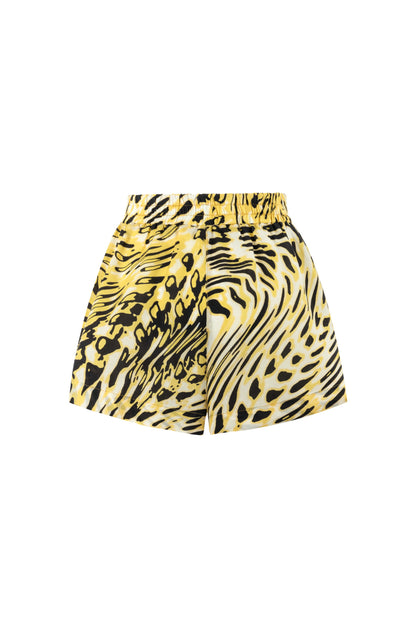 High Waist Printed Shorts