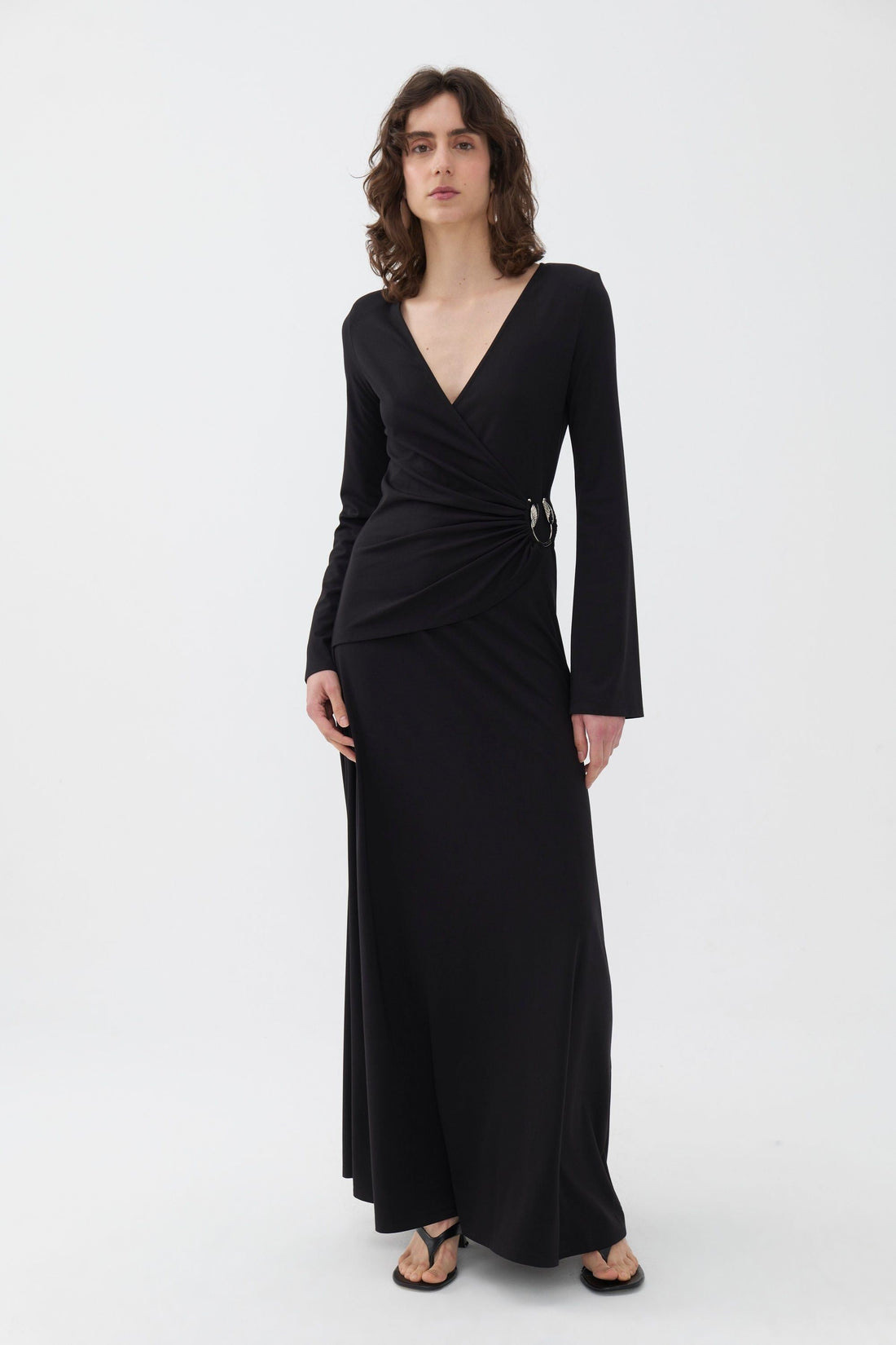 Double Breasted Dress with Accessory Detail (Final Sale)