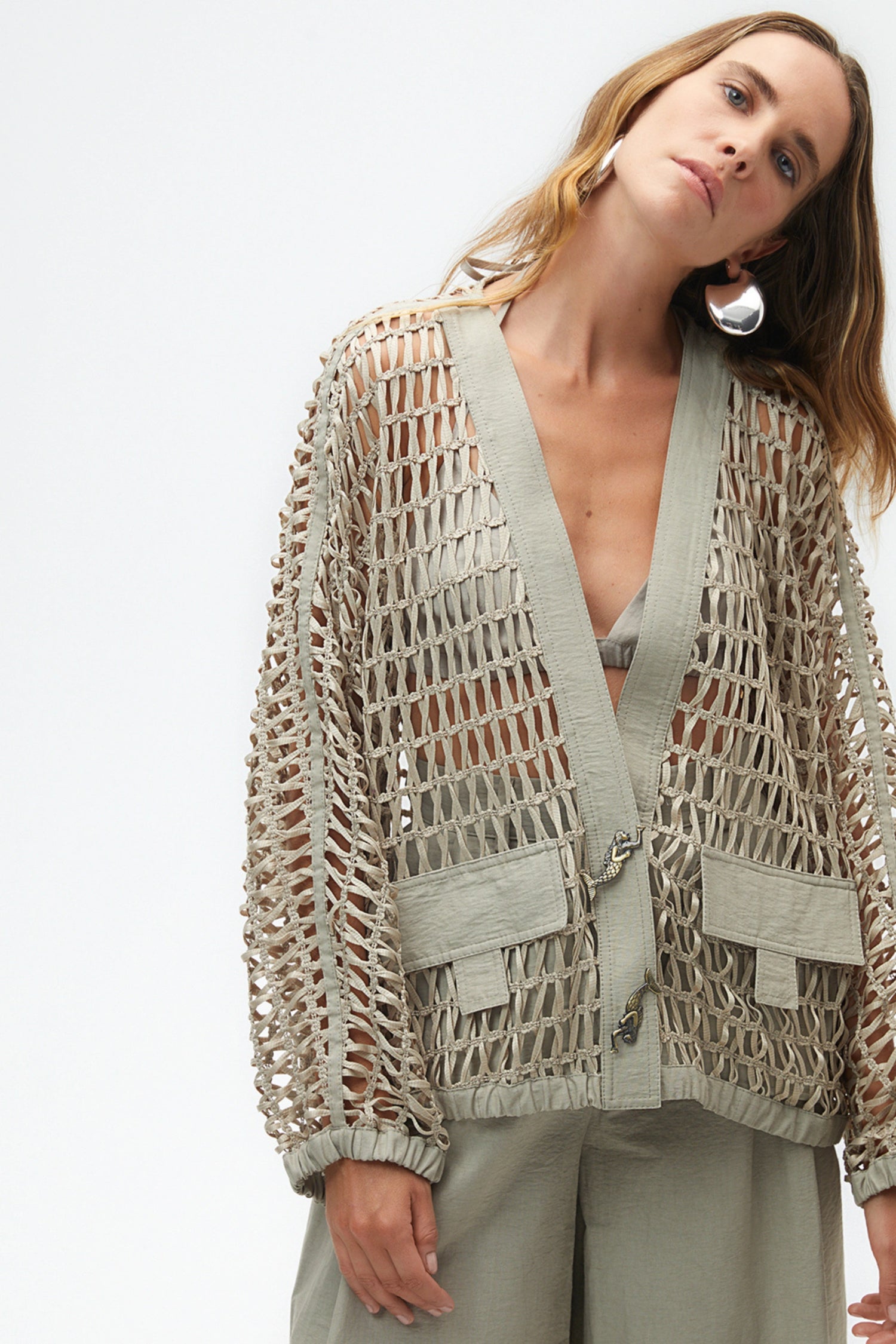 Trimmed Mesh Jacket